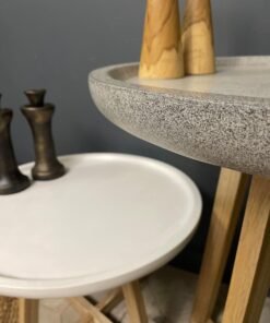 Alternative view of Meirion White Dish Lamp Table