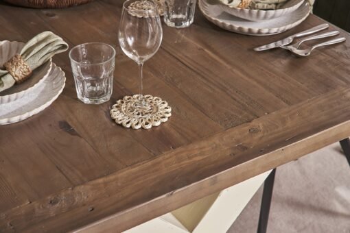 Winchester Dining Table - Two Tone (1.8m Extendable) - Image 2