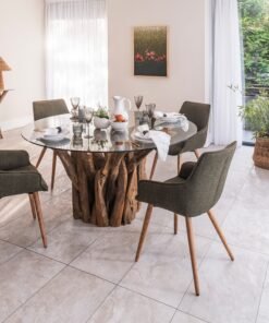 Alternative view of Earth Large Round Branchwood Dining Table (160cm) - SPECIAL ORDER FOR DELIVERY TO STORE ONLY