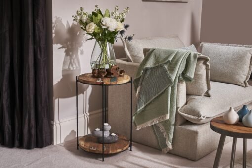 Reclaim Circular 2 Shelf Side Table