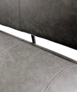 Alternative view of Gatsby Vegan Leather Backed Bench in Forest Green
