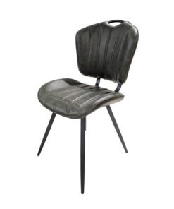 Alternative view of Gatsby Vegan Leather Chair in Forest Green (Set of 2)