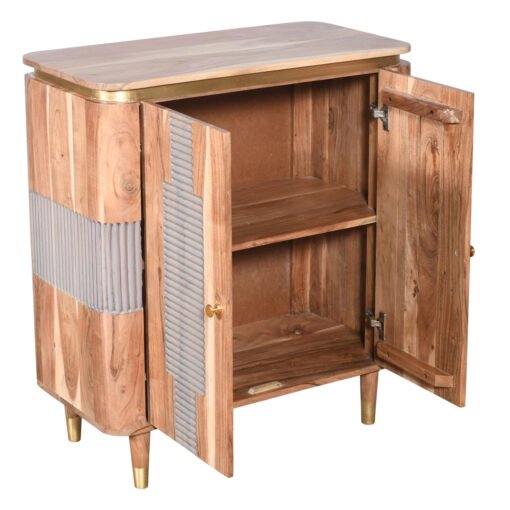 Wilton Acacia Wood 2 Doors Sideboard - Image 3