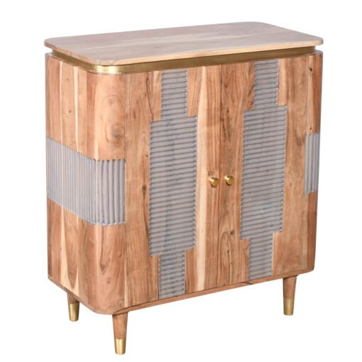 Wilton Acacia Wood 2 Doors Sideboard - Image 4