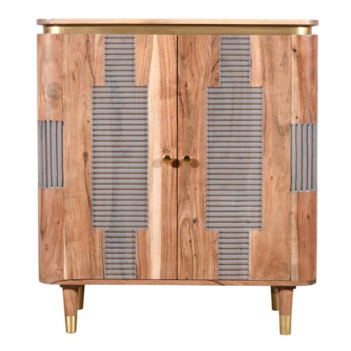 Wilton Acacia Wood 2 Doors Sideboard - Image 2
