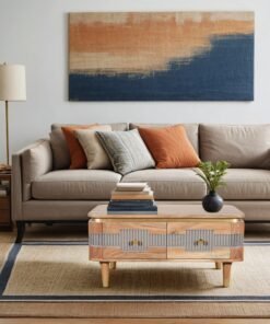 Wilton Acacia Wood 2 Drawer Coffee Table