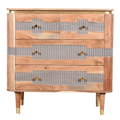 Wilton Acacia Wood 4 Drawer Chest - Image 2