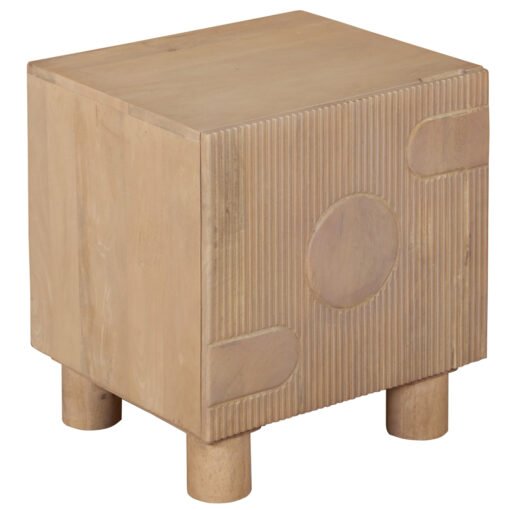 Austin Solid Wood Bedside Table - Image 3
