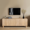 Austin Solid Wood Large Low TV Cabinet