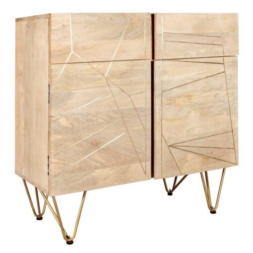 Light Gold 2 Door Medium Sideboard - Image 2
