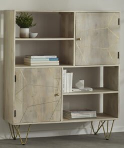 Light Gold Sideboard Display Cabinet