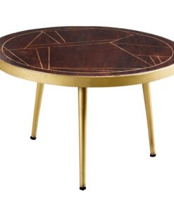 Dark Gold  Round Coffee Table