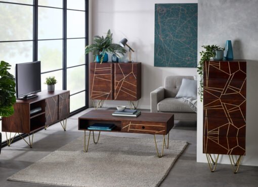 Dark Gold TV Media Unit - Image 6