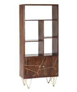 Alternative view of Dark Gold Large Bookcase 2 Door