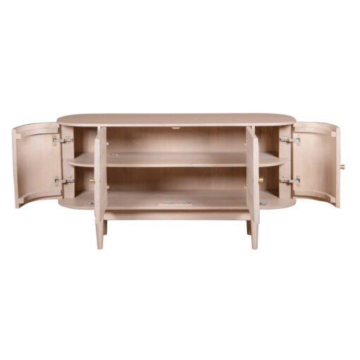 Valencia Cane & Mango Wood 4 Doors Sideboard - Image 4