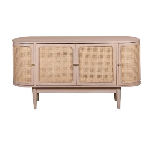 Valencia Cane & Mango Wood 4 Doors Sideboard - Image 2