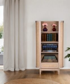 Valencia Cane & Mango Wood Bookcase