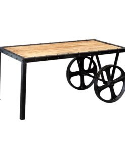Alternative view of Soft Industrial Cart Coffee Table