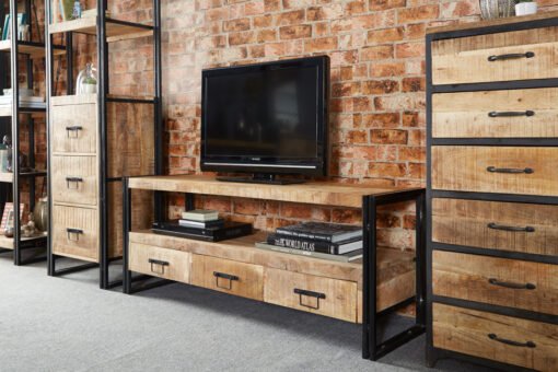 Cosmo Industrial Large TV Unit