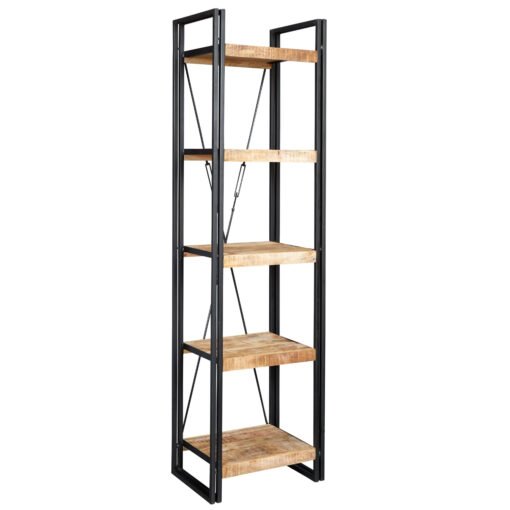 Cosmo Industrial Slim Open Bookcase - Image 2