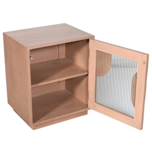 Indus Solid Wood Bedside Table - Image 4