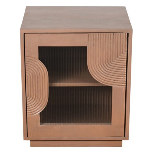 Indus Solid Wood Bedside Table - Image 2