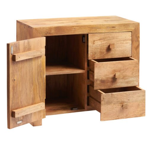 Toko Light Mango 3 Drawer Sideboard - Image 4