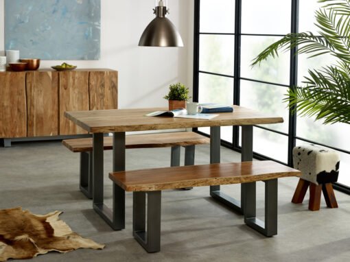 Baltic Live Edge Medium Dining Bench