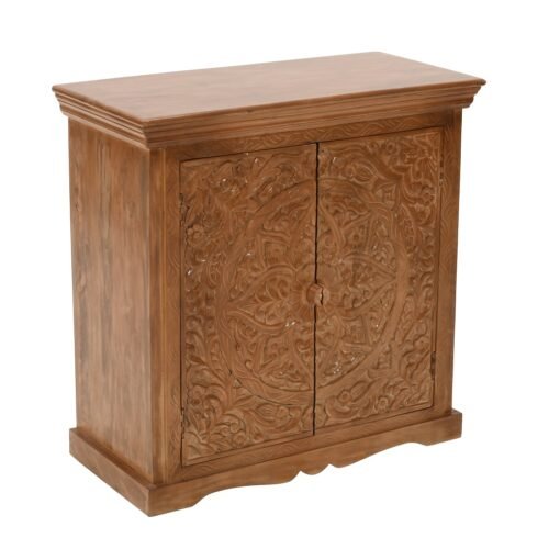 Artwork Mango Wood Sideboard with 2 Doors - Image 3