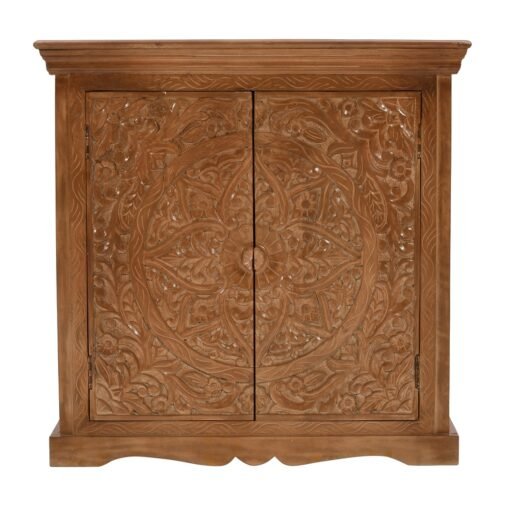 Artwork Mango Wood Sideboard with 2 Doors - Image 2