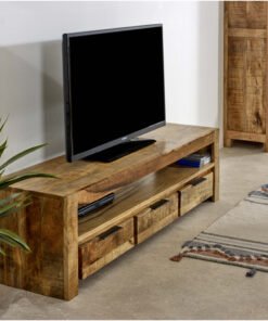 Alternative view of Surrey Solid Wood Large TV Unit with 3 Drawers