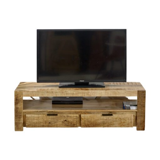 Surrey Solid Wood TV Stand with 2 Drawers - Image 4