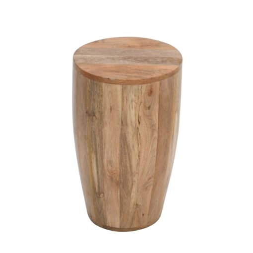 Surrey Solid Wood Drum Side Table - Image 3