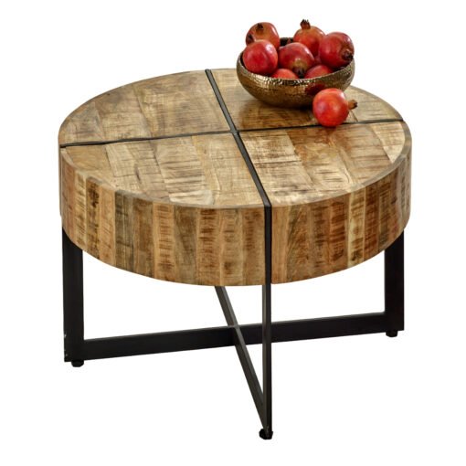Surrey Solid Wood Coffee Table with Metal Legs - Image 5