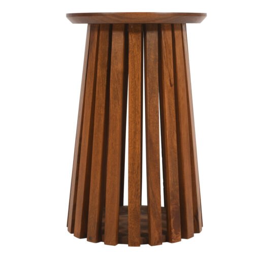 Slatted Side Table - Image 2
