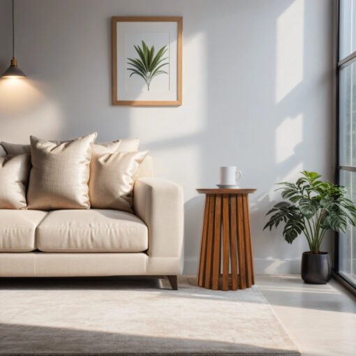 Slatted Side Table