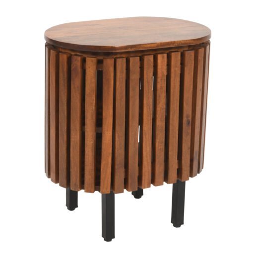Slatted Bedside Table - Image 4