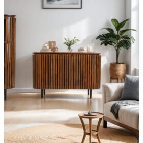 Slatted Large 2 Door Sideboard