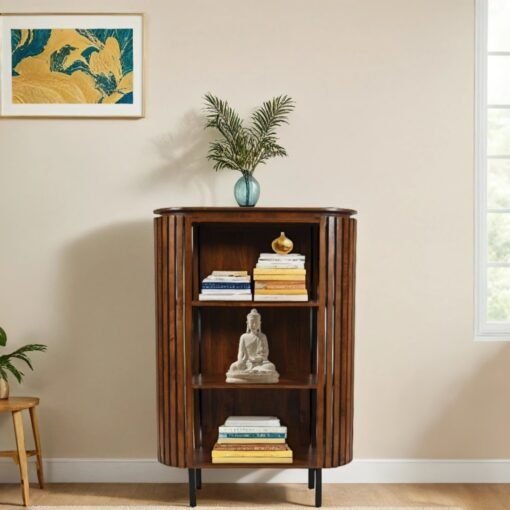 Slatted Tall Bookcase