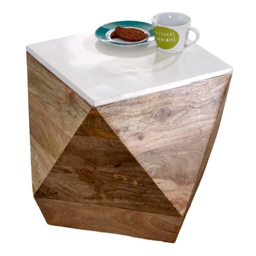 Alfie Side Table Solid Mango Wood - Image 7