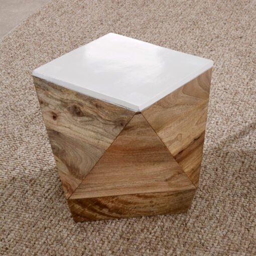Alfie Side Table Solid Mango Wood - Image 8