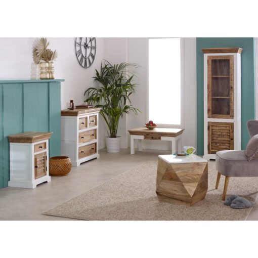 Alfie Side Table Solid Mango Wood - Image 2