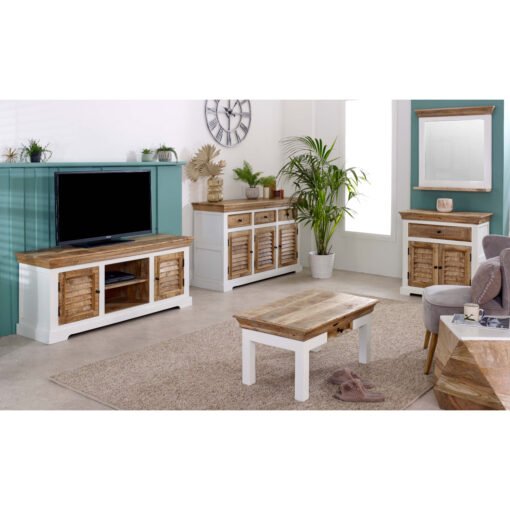 Alfie Side Table Solid Mango Wood - Image 4
