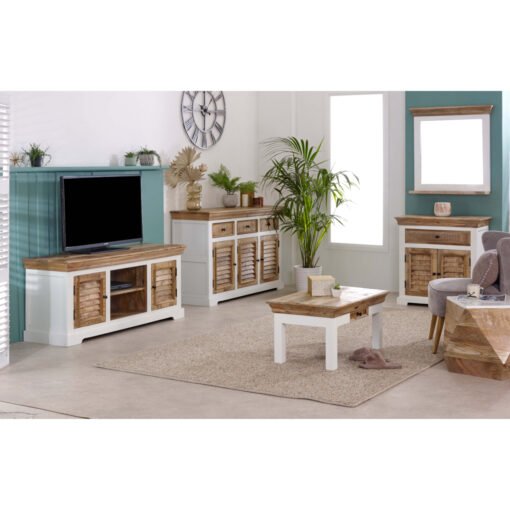 Alfie Wood Sideboard - 1 Drawer & 2 Doors - Image 2
