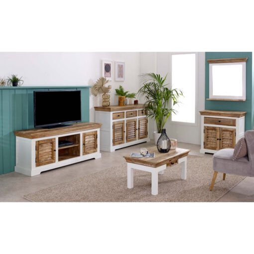 Alfie Wood Sideboard - 3 Drawers & 3 Doors - Image 4