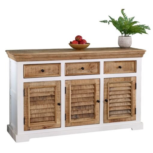 Alfie Wood Sideboard - 3 Drawers & 3 Doors - Image 6