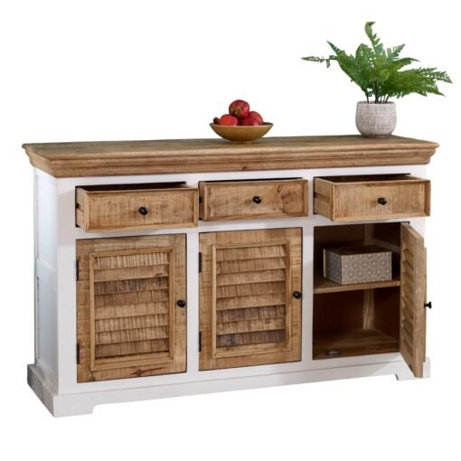 Alfie Wood Sideboard - 3 Drawers & 3 Doors - Image 7