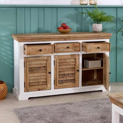 Alfie Wood Sideboard - 3 Drawers & 3 Doors - Image 9