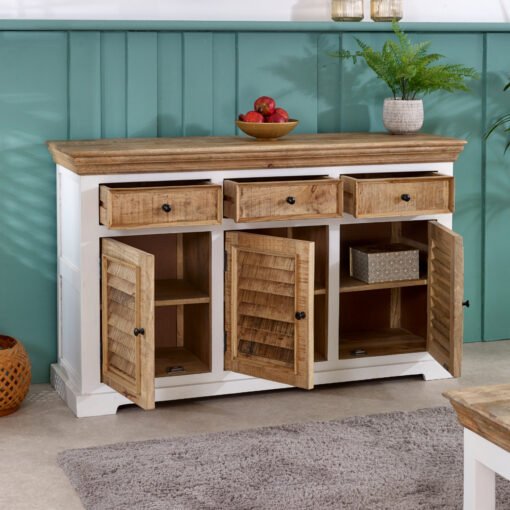 Alfie Wood Sideboard - 3 Drawers & 3 Doors - Image 10