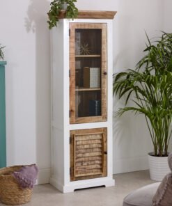 Alternative view of Alfie Wood Bookcase/Display Cabinet - 3 Shelves & 1 Door
